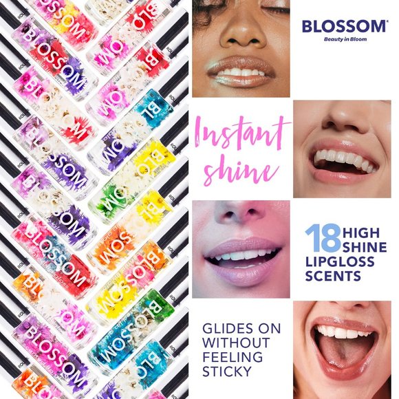 Only One Lip Gloss You Needed, Infused with Real Flowers pack of 4 - Picture 3 of 3